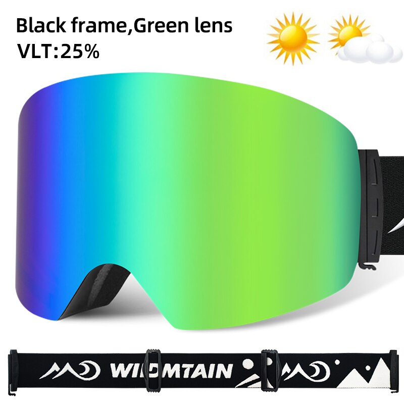 WILDMTAIN Best Ski Goggles Snowboard Dual Layers Anti fog Skiing Snow Goggles, UV Protection Ski Glasses for Men Women Youth