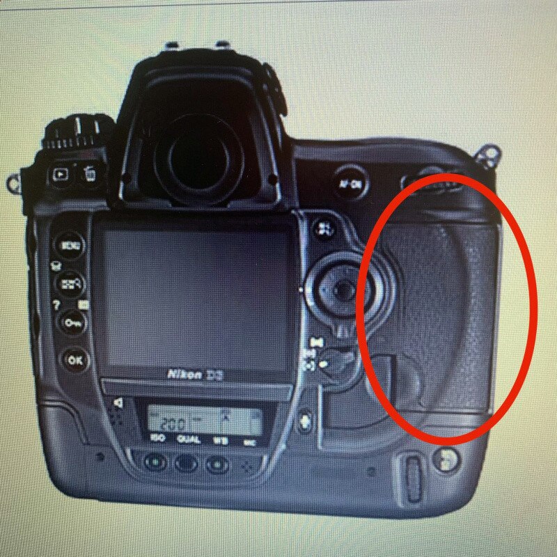 Goma nueva CF cubierta de tarjeta de goma para Nikon D3S D3 D3X Reparación de cámara piezas
