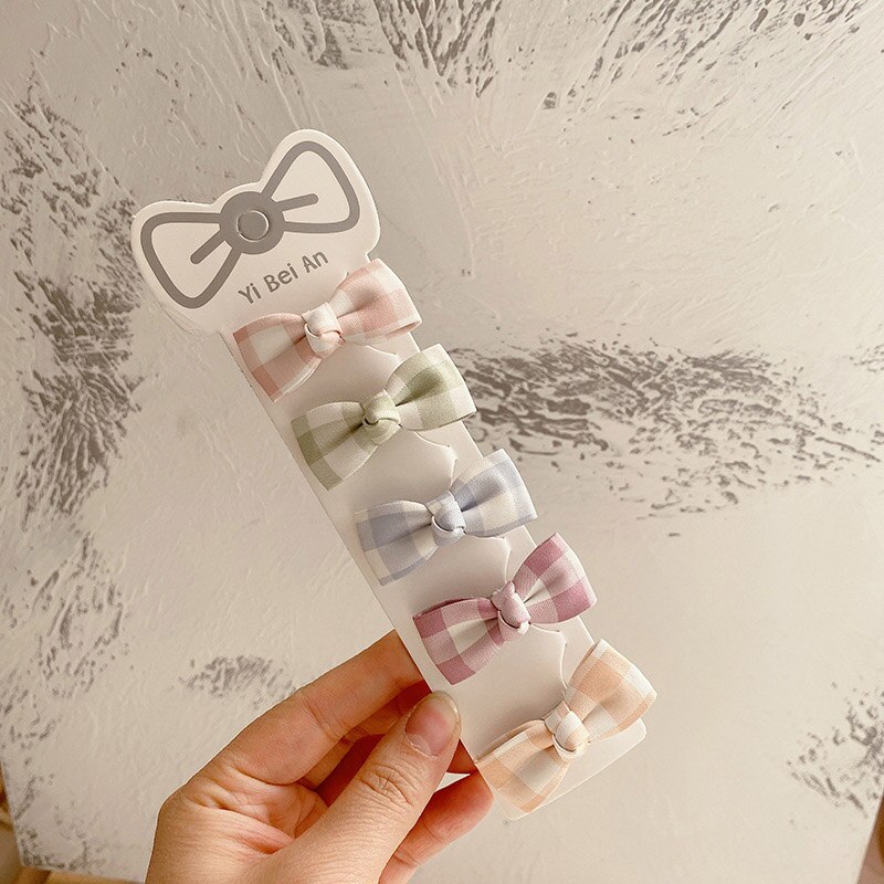 5 Stks/set Meisje Haar Clips Voor Meisjes Rooster Bloem Gedrukt Kinderen Haarspelden Kids Haarspeldjes Baby Meisje Haar Accessoires: style1 B