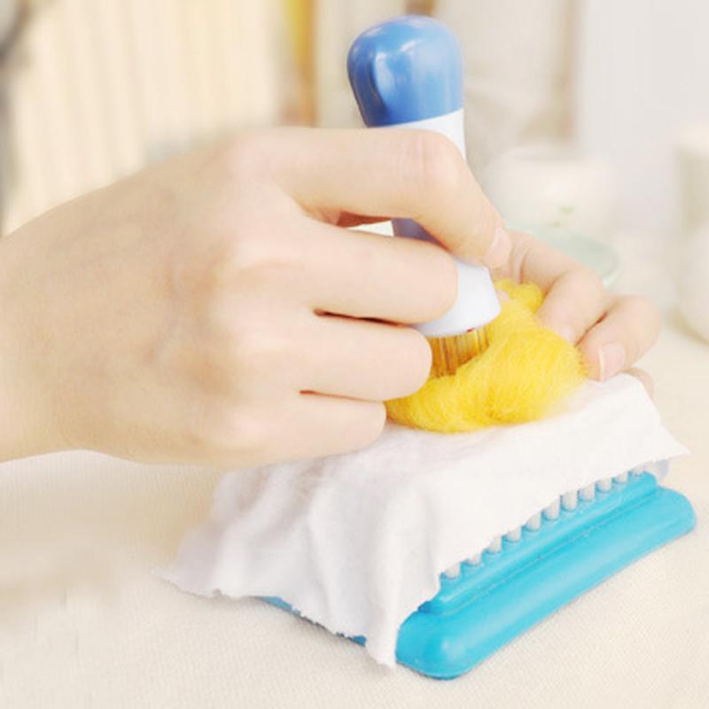 7-headed Pin Replacement Needle Set Needle Felting Handle Clover with Seven Needles Wool Tool Applique Craft Poke Special Tool