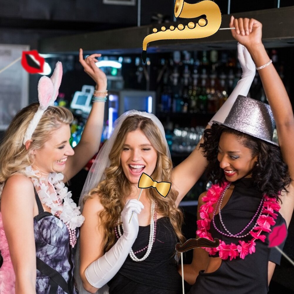 photography props backdrop 25PCS/Set Photo Props Roaring Themed DIY Photo Booth for Home Wedding Birthday Party