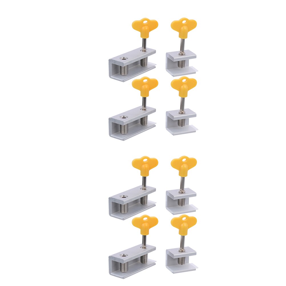 8Pcs Verstelbare Schuifraam Sloten Aluminium Raam Sloten Met Sleutel