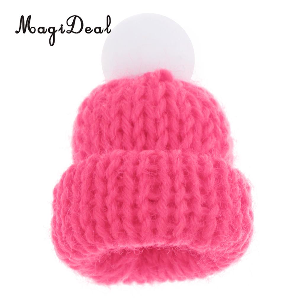 1/12 Schaal Dollhouse Miniatuur Scène Beanie Hoed Leuke Winter Skate Cap Party Kleding Accessoires Decoratie 10 Kleuren