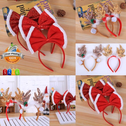 Neue Weihnachten Stirnband Hütte Phantasie Kleid Hütte Rentier Geweih Santa Weihnachten freundlicher Erwachsene