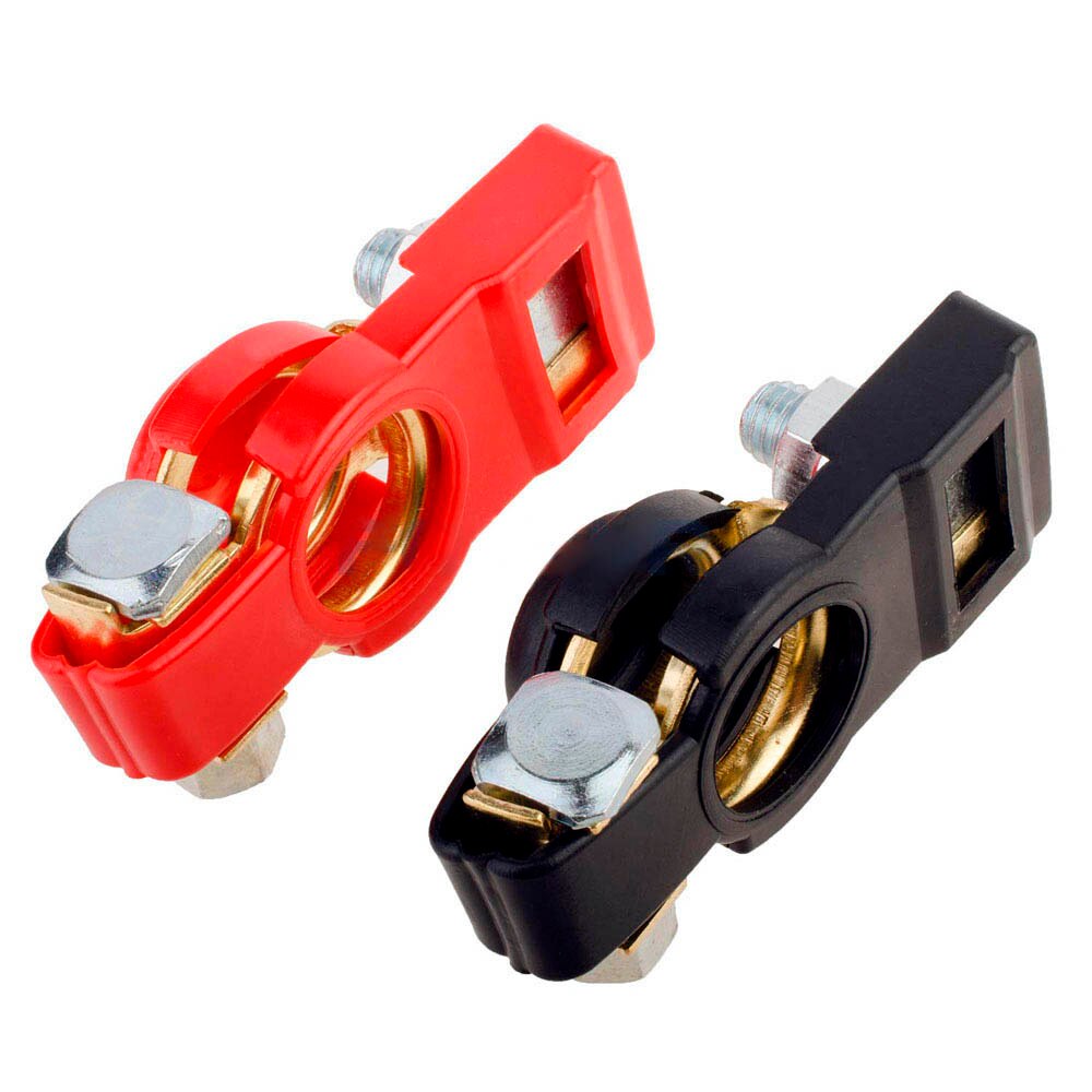 Battery terminals with protective caps, battery terminals, car battery terminals (2 pieces/set)