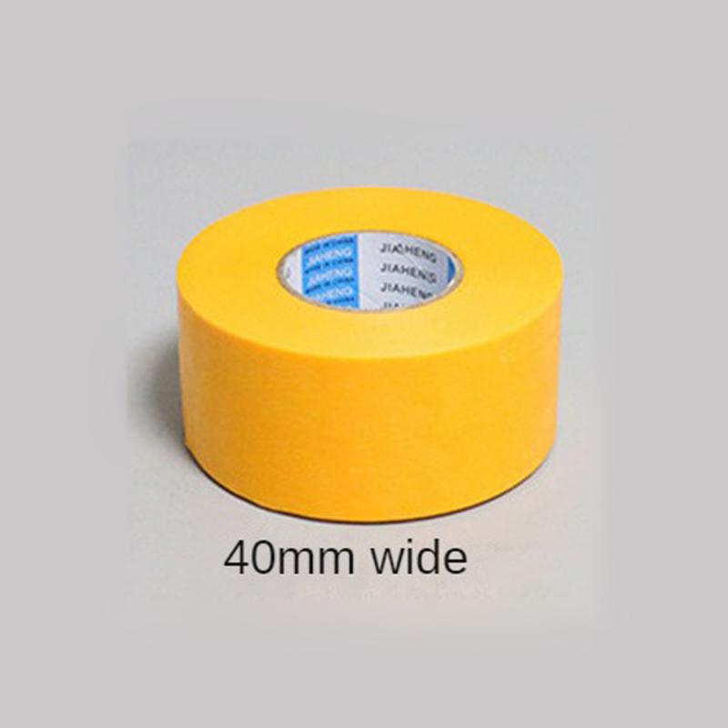 Nastro adesivo per mascheratura giallo da 50M nastro adesivo per mascheratura carta testurizzata decorazione per vernice per auto strappo senza cuciture per nastro per pittori