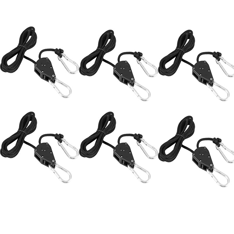 Grow light Adjustable 1/8inch Lanyard Hanging For Tent Fan Grow Plant Lamp Pulley Rope Pulley Lifting Pulley Hook: RGB