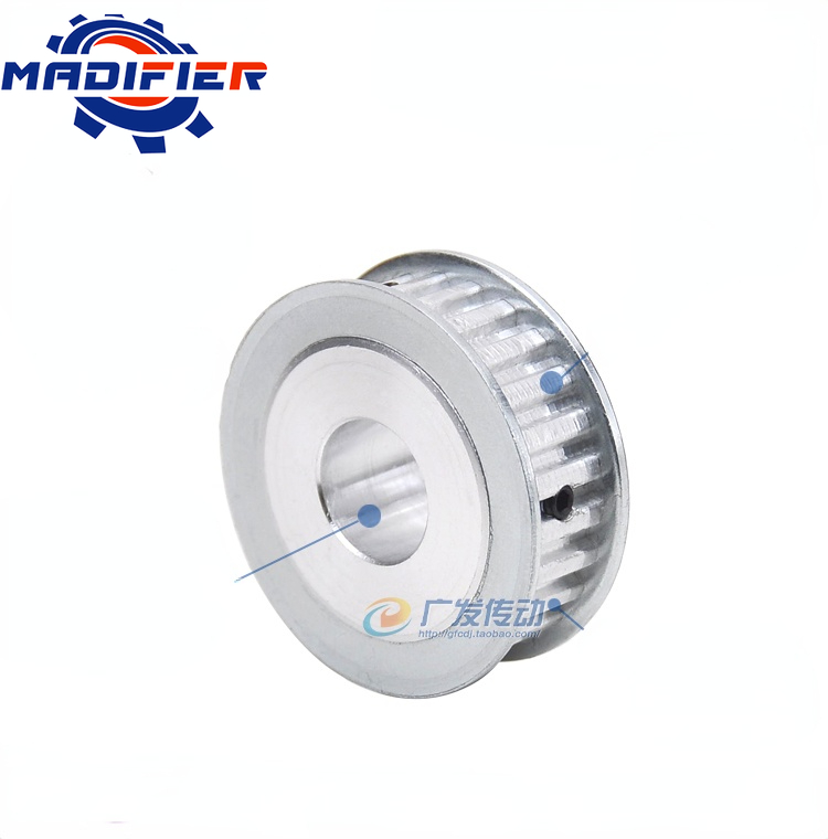 XL 42 Teeth Pulley AF Groove Width10mm Hole 10/12/14/15/16/17/18/19/20/22/24/25/28/30mm Two-Side Flat Synchronous Pulley
