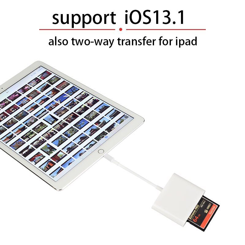 Alle in 1 Kamera Adapter SD TF CF 3 in 1 Kartenleser Unterstützung iOS14
