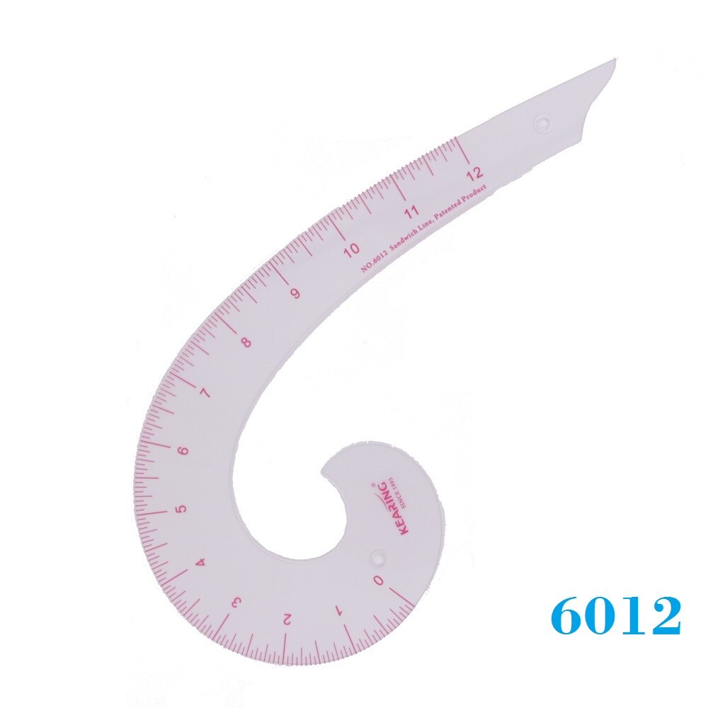 12 Inch Curved Ruler Sleeve Pants Armhole Ruler Sewing Tailor Rulers Model 6012