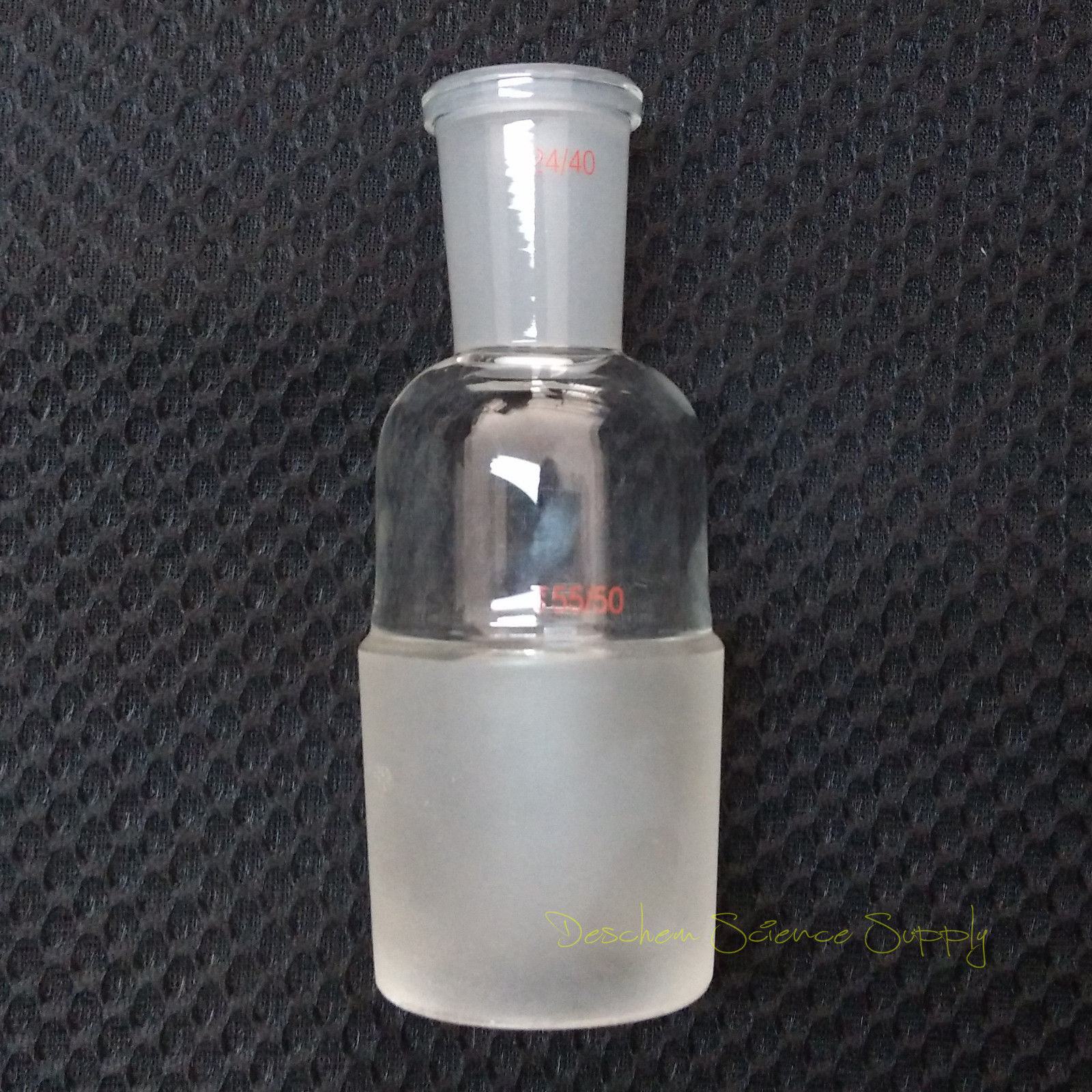 Glass Reducing Adapter From 55/50 Male To 34/35 Female,Lab Chemistry Glassware