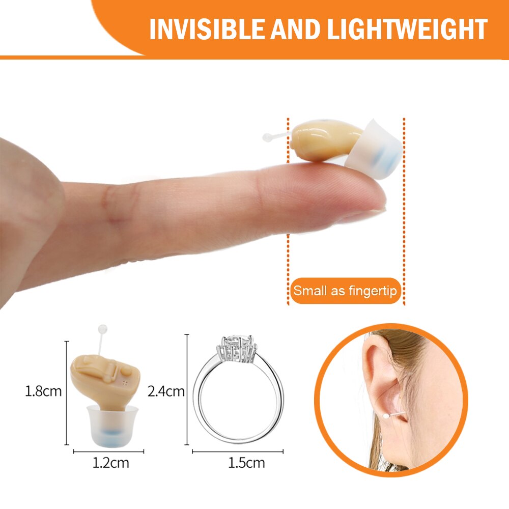 Mini CIC Hearing Aid Invisible Hearing Aids Sound Amplifier Shopping