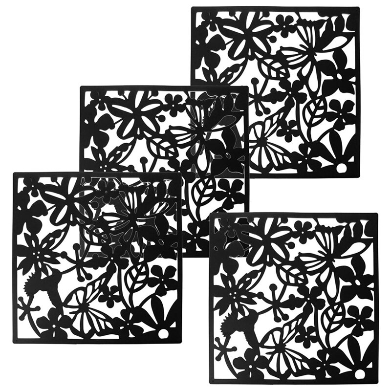 8 styk 40 x 40cm hængende skærm værelse gardin skillevæg skillevæg panel boligindretning :4 styk polyethylen hvid & 4 stykker sommerfugl
