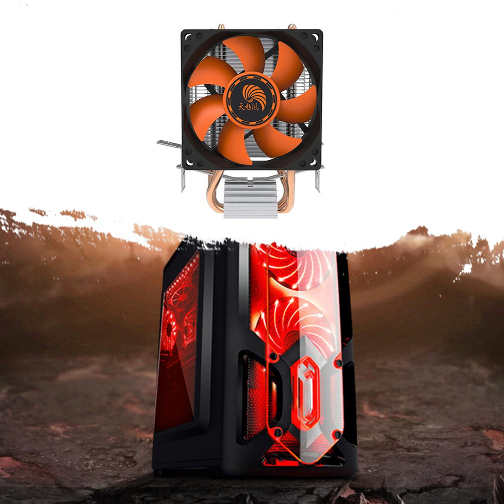 Lange levensduur aluminium super stille computer pc cpu koeler cpu koellichaam voor intel 775/1155 amd 754/am2- pc vriend