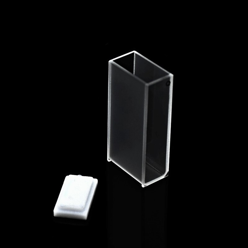 Quartz Cuvette 20mm Quartz Absorption Cells 7ml For Spectrophotometer Sintering Technology Resistant Acid &amp; Alkal Solutions 2/PK