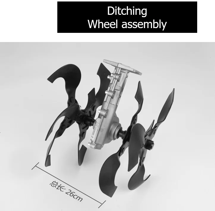 Universal Weeding Cultivating Plowing Accessory for Lawn Mower Machine / Garden Trimmer Rotary Plow: Red / 32Pcs