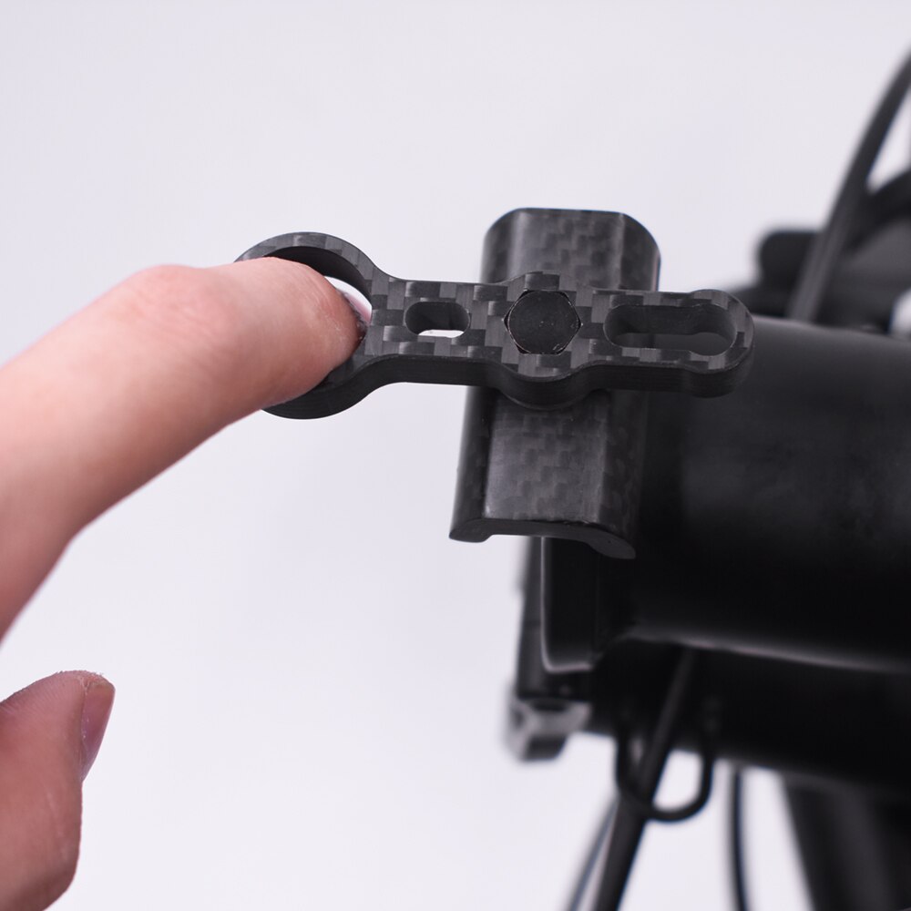 TWTOPSE Carbon Bike Clamp For Brompton Folding Bicycle Clamps Titanium Axle Hinge Lever Plate Hooks Lightweight 25.6g Parts