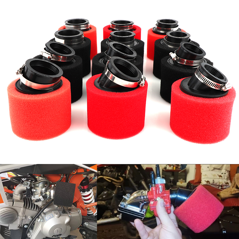 Motorfiets Scooter Dirt Pit Bike Bromfiets Onderdelen 35mm 38mm 42mm 45mm 48mm 50mm 60mm Bocht Elleboog Hals Schuim Luchtfilter Spons Cleaner