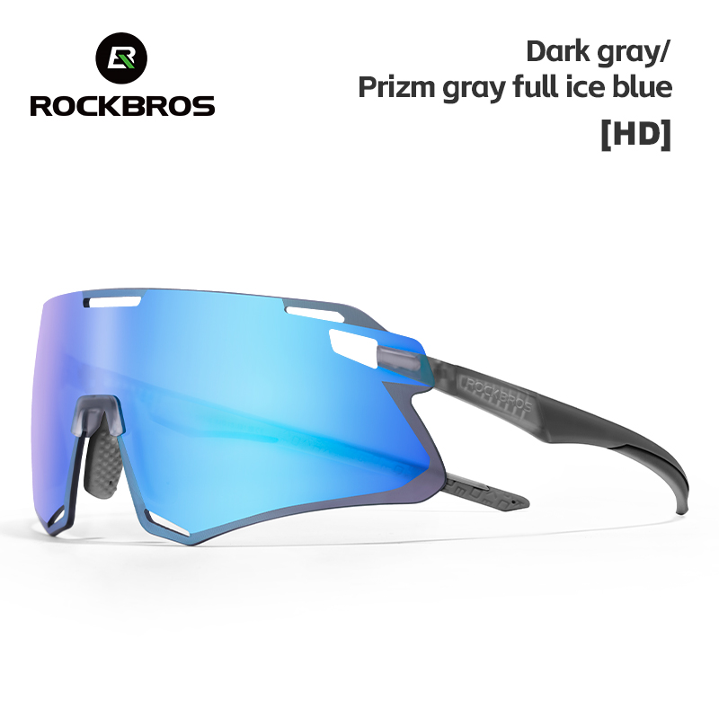 ROCKBROS lunettes de vélo polarisées/photochromiques lunettes de Protection lunettes de soleil de sport vtt vélo de route lunettes de cyclisme: Bleu
