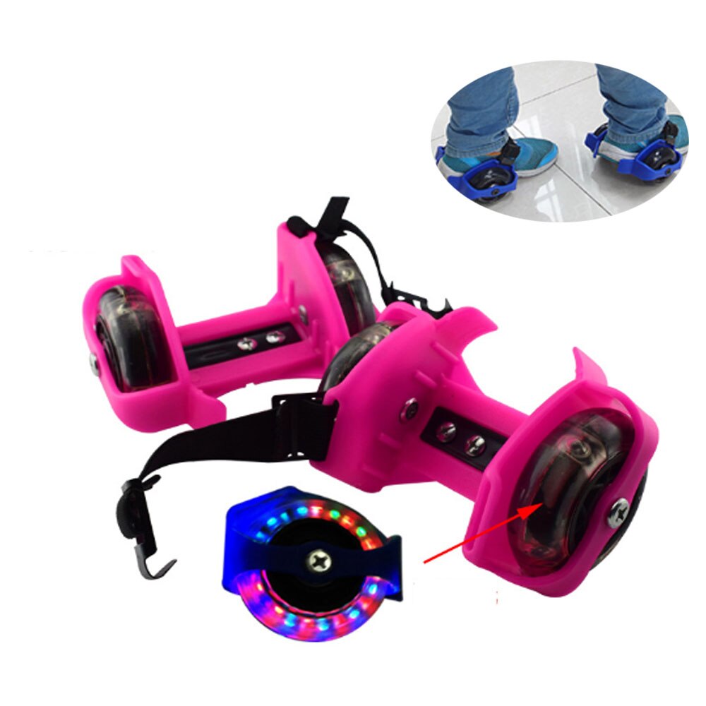 Bunte blinkende Rolle skaten schuhe LED licht wirbelwind Rolle Blitz-Rad ferse einstellbare rollen skaten schuhe für mädchen Art
