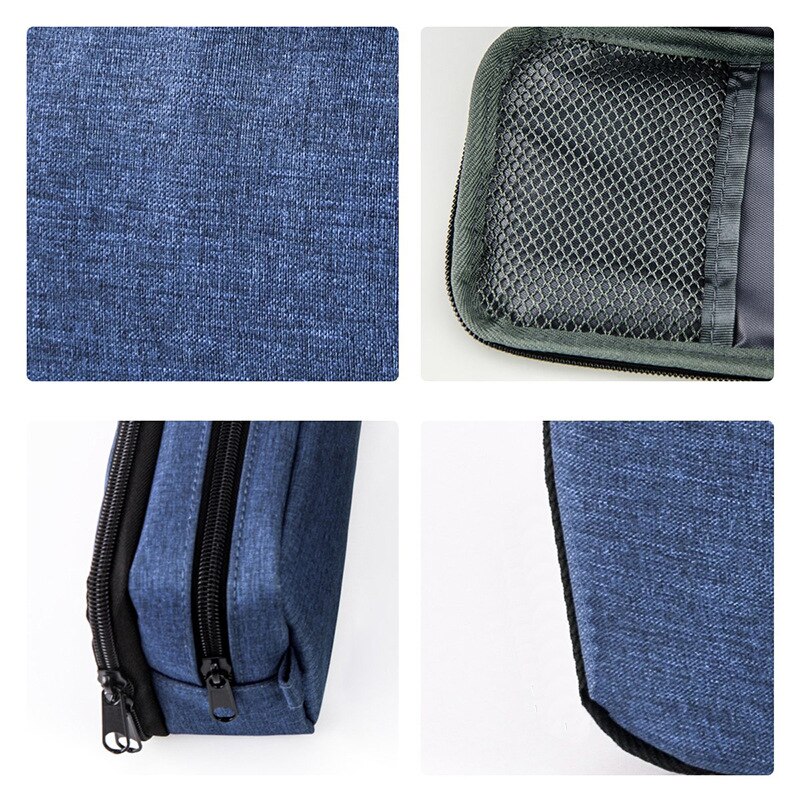 Japanse Koreaanse Briefpapier Effen Kleur Creatieve Eenvoudige Persoonlijkheid Dubbele Rits Student Grote Capaciteit Briefpapier Tas