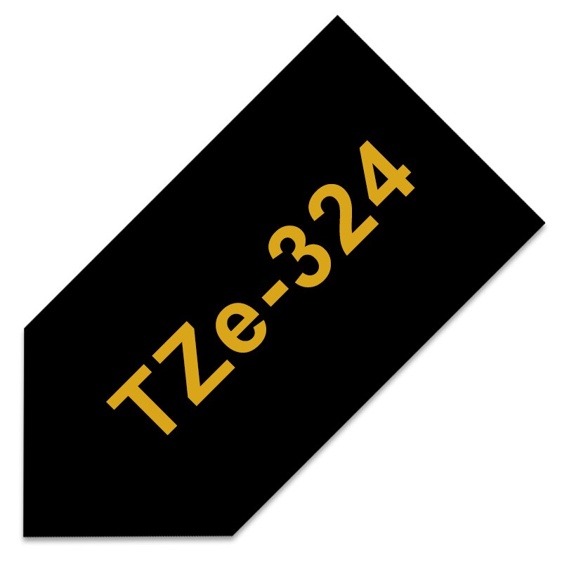 Mixed Color TZe-221 TZ2-221 Label Tapes for Brother 9mm Black on White for Brother P-Touch PT-H100 PT-D210 Label Printer: gold on black