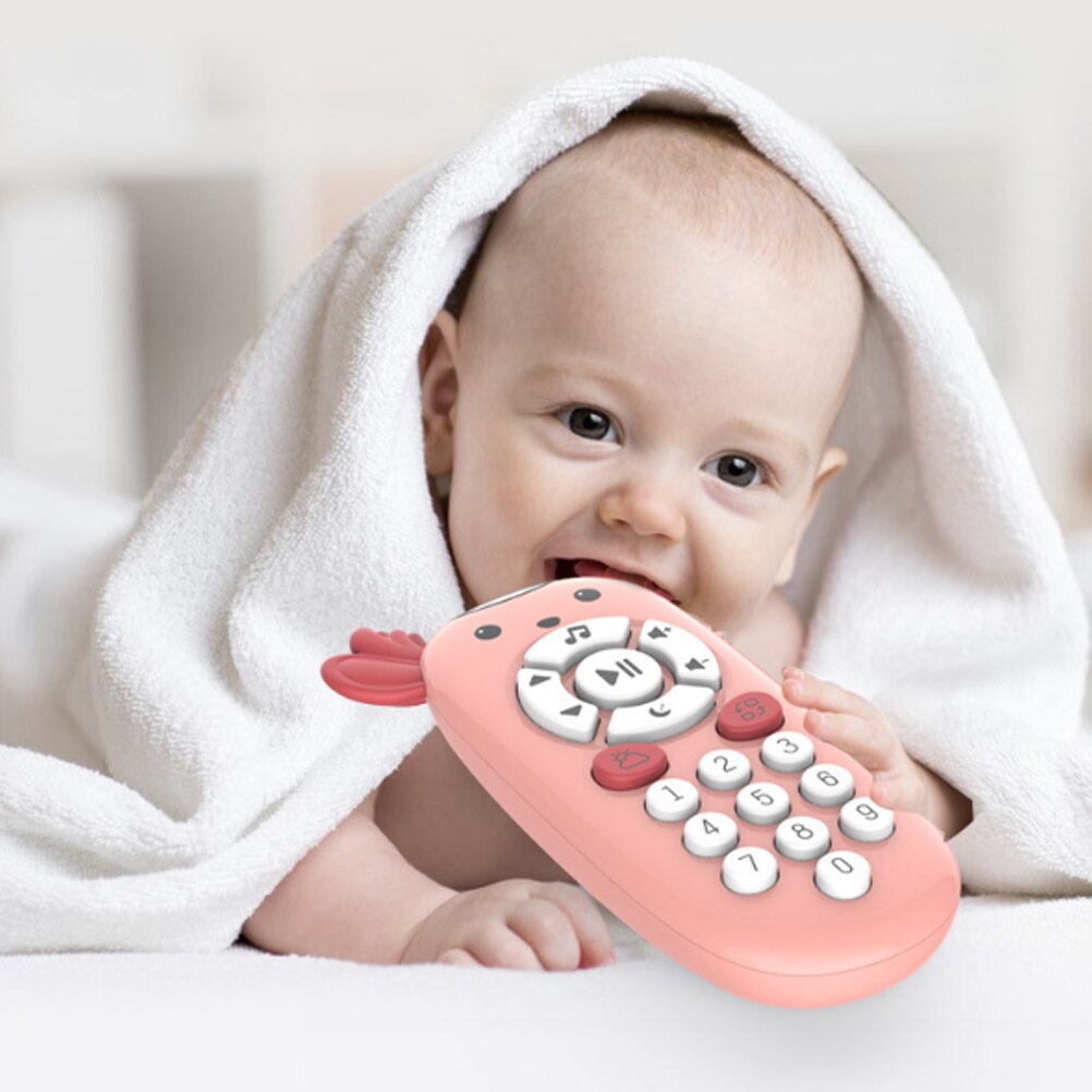 Baby Kids Elektronische Speelgoed Telefoon Simulatie Tv Afstandsbediening Educatief Muziek Tweetalige Leren Speelgoed Muziek Sound Machine Speelgoed