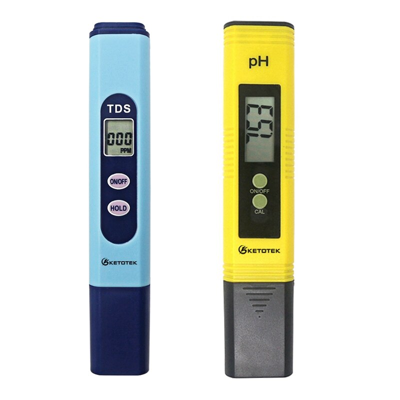 Digital PH Meter TDS Tester Aquarium Pool Water Analyzer Wine Drink Food Monitor: PH and TDS