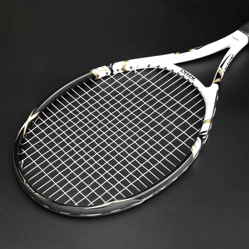 Ultra Light Aluminum Alloy Carbon Tennis Racket For Adult Training Racquets String Bag Men Women Padel: black