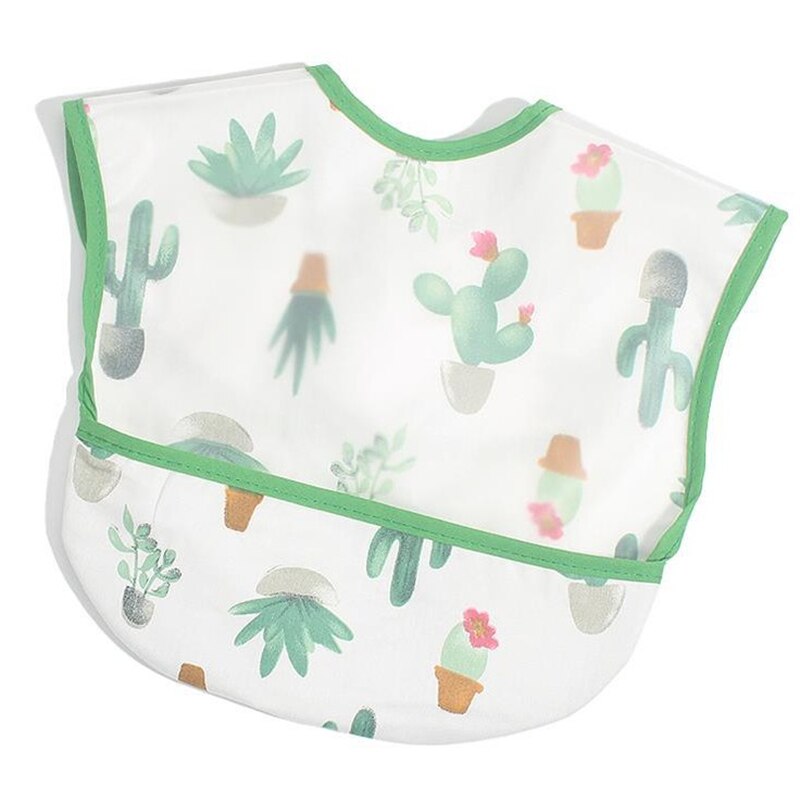 EVA Waterproof Baby Bibs Sleeveless Baby Boys Girls Bib Kids Fox Dinosaur Cactus Baby Feeding Bibs with Pocket Child Apron Smock: 06