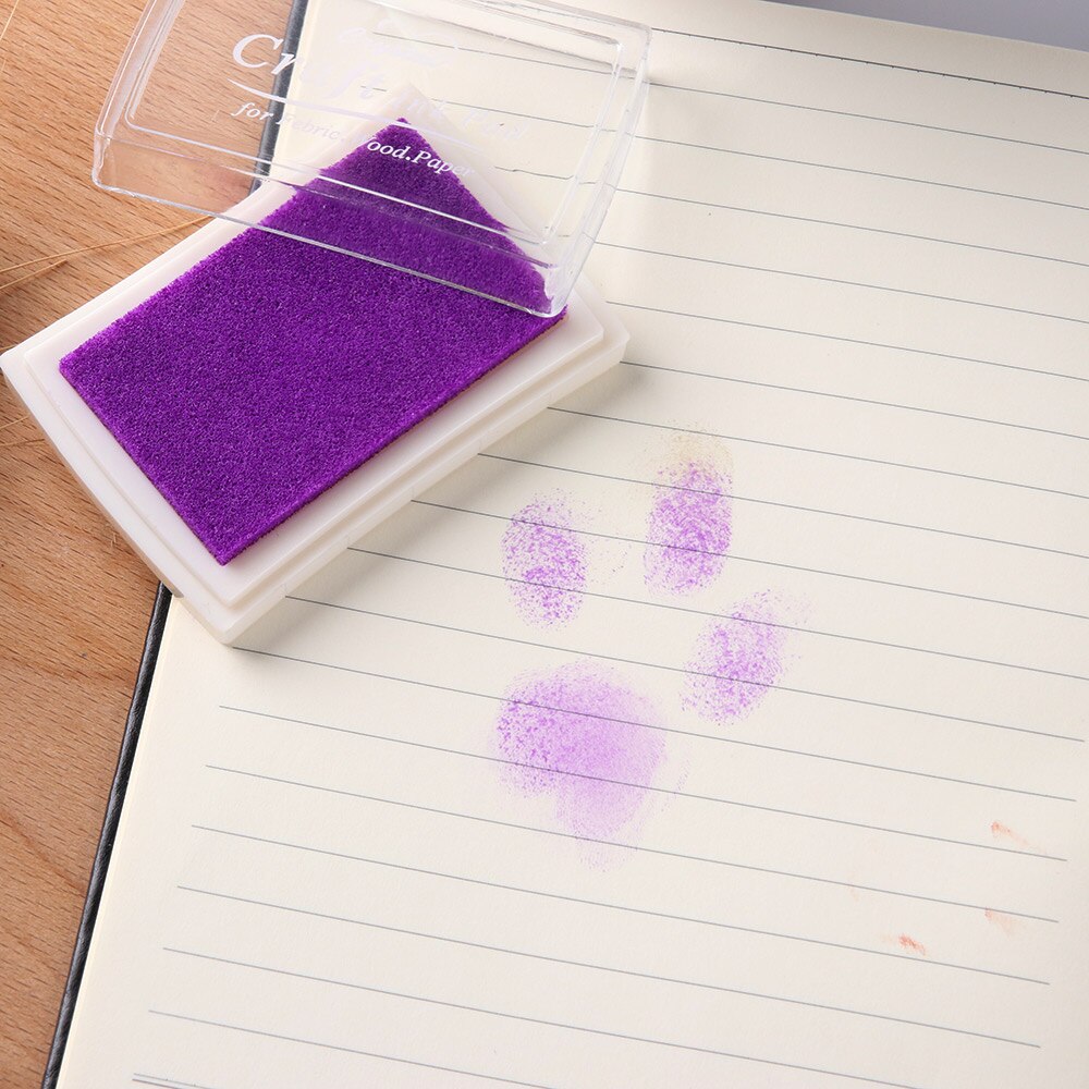 Wedding Children Toy Oil Based DIY Craft Ink Pad Rubber Stamps for Fabric Wood Paper DIY School Office Badge Supplies