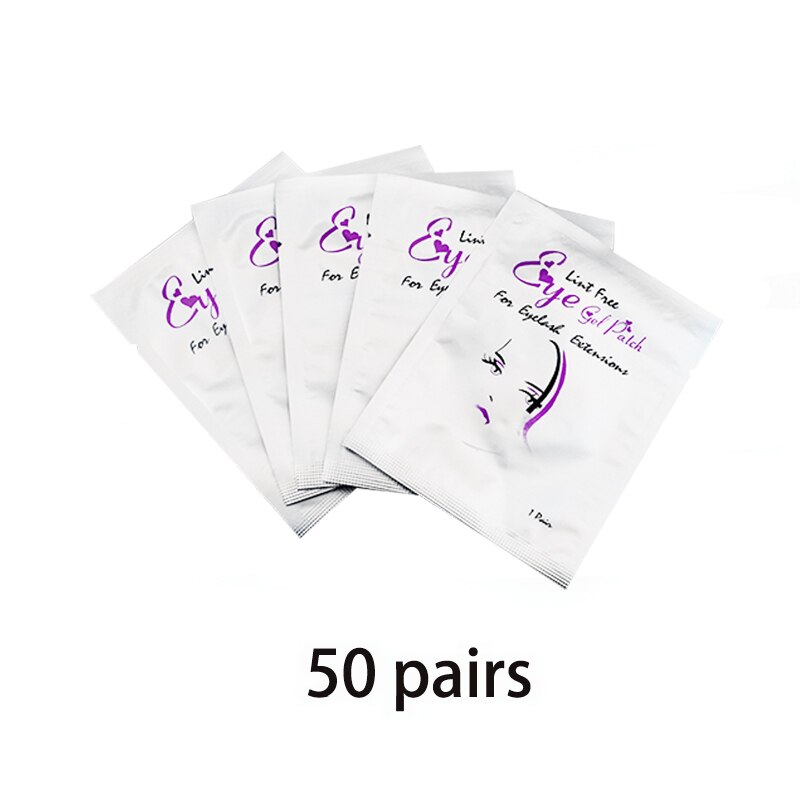 Autocollants d&#39;extension de cils, 50/100 paires, tampon sous les yeux, Patch de papier pour Extension de cils, Patch de Gel: 50 pairs Girl