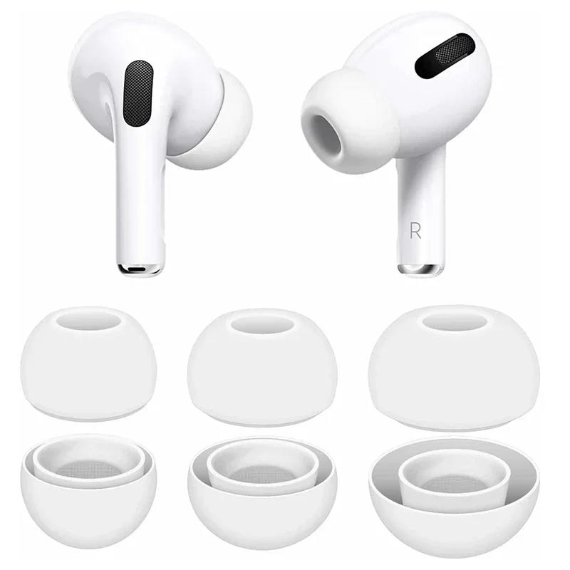 Earphones Replacement Earplug Ear Pads For Apple AirPods Pro 1/2 generation XS/S/M/L Size Soft Silicone Ear Tips Cover Ear Plugs