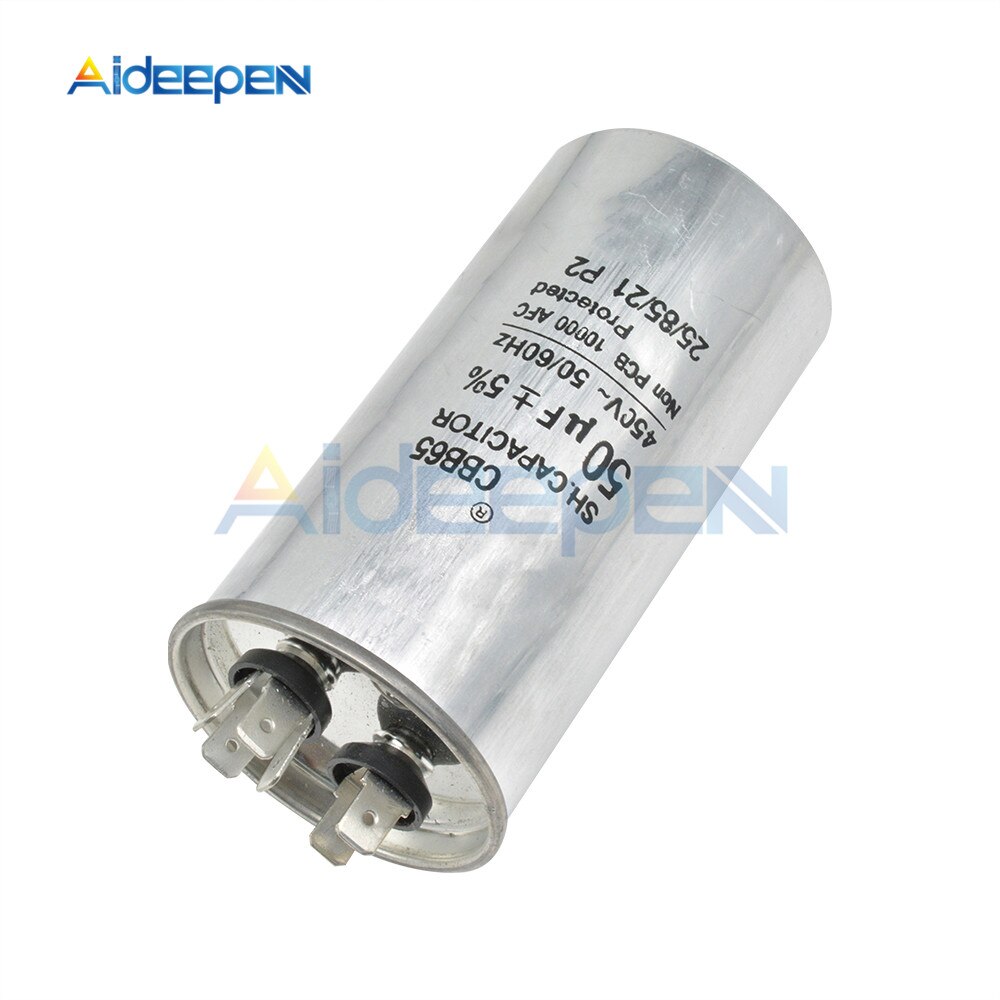 CBB65 50uF 450V AC Motor Capacitor Air Conditioner Compressor Start Capacitor for Air Conditionin Refrigerator Oven Water Pump