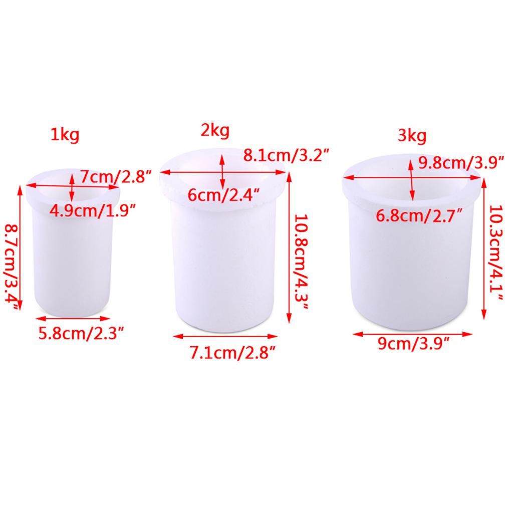 Graphite Crucible 1kg/2kg/3kg High Purity Graphite Crucible with Shield