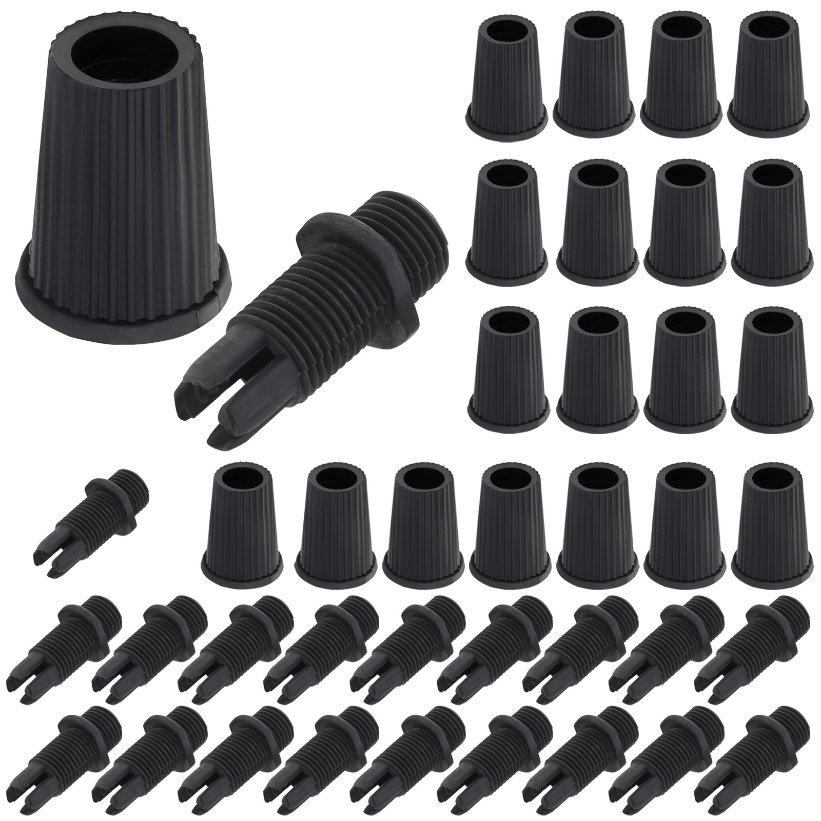 20 Pairs Cable Glands Plastic Strain Reliefs Connectors Cord Grips for Pendant Hanging Light / Ceiling Lighting / Wiring: Default Title