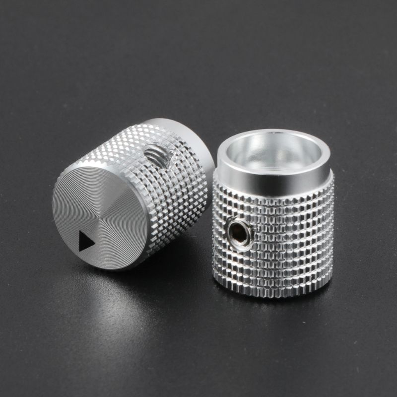 Tapa con botón para potenciómetro, Control de volumen, codificador de aluminio, altavoz Multimedia, piezas de repuesto para amplificador HIFI Musical, 14x16mm,