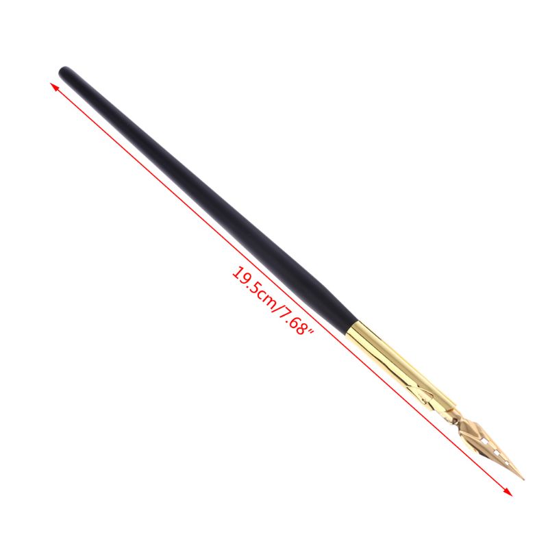 Calligraphy Drawing Dip Ink Nib Pen Set Signature Writing Antique