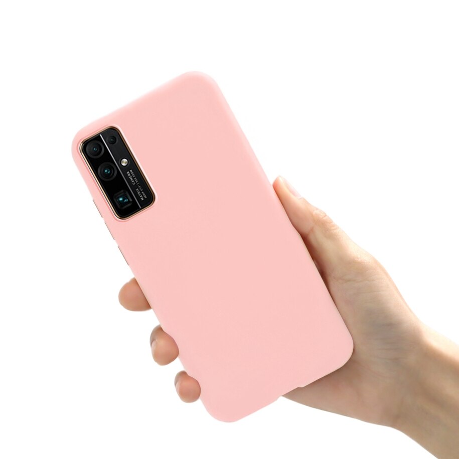 Custodia morbida in TPU di lusso per Huawei Honor 30 Cover paraurti in Silicone Ultra sottile per Honor30 custodia BMH-AN10 opaca Coque Fundas 6.53 pollici: Light Pink