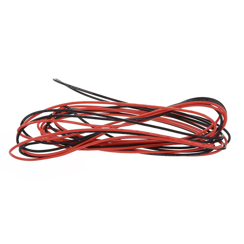2X 26 Gauge & 18 Gauge Awg Silicone Rubber Wire Cable Red Black Flexible (2Set)