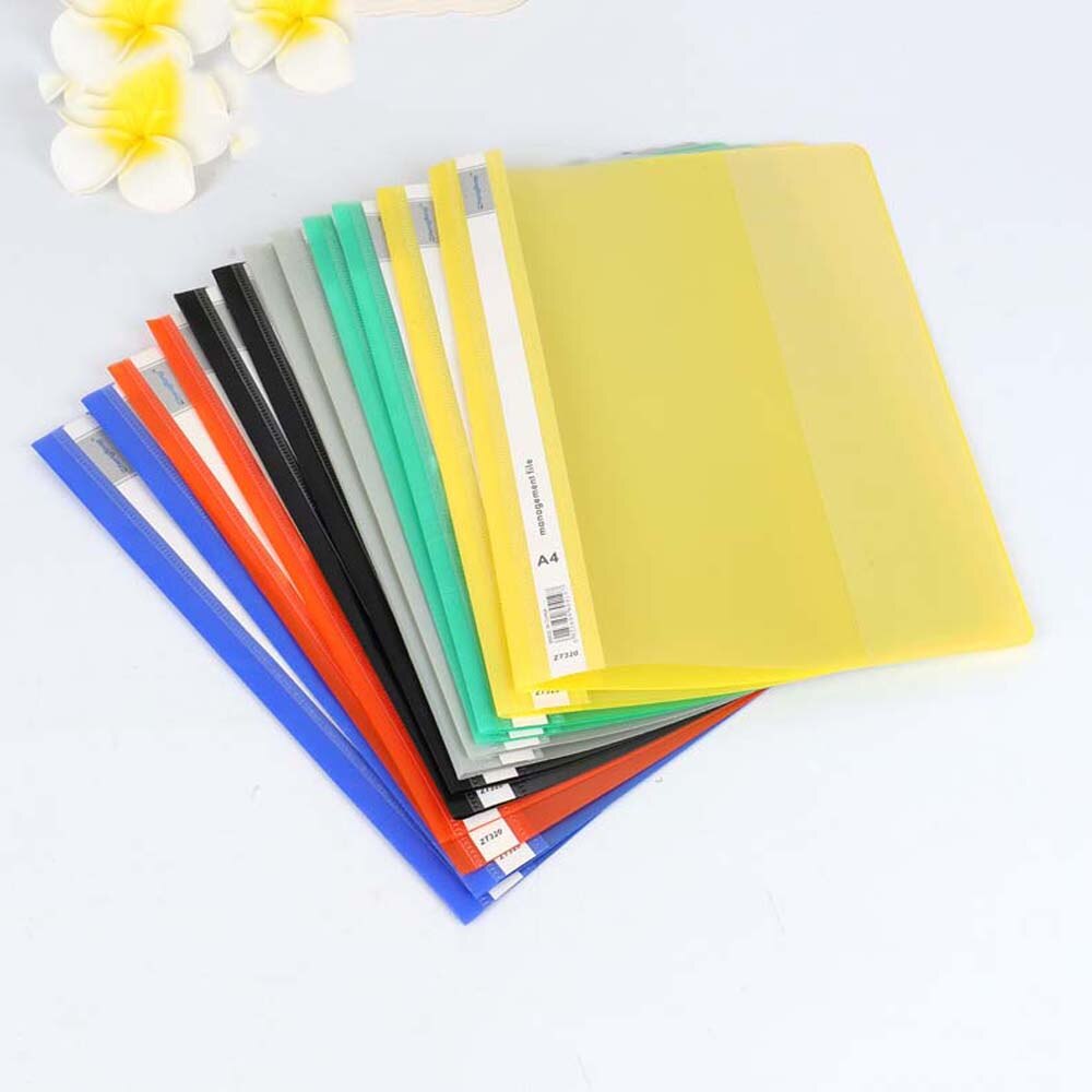 10 PC Binder Folder Strong Clear Cover A4 Presentation Project Files Hard PVC Document Folder Office Supplies Paper Organizer