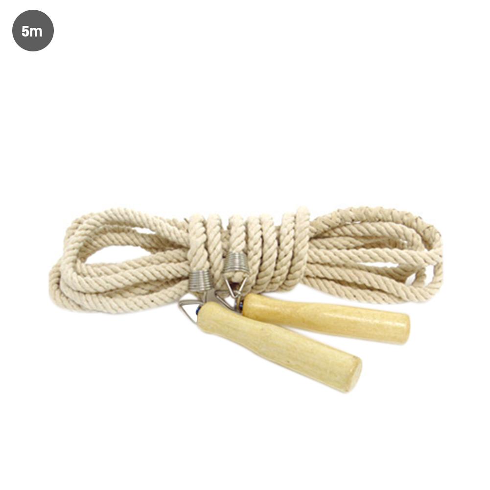 1PC skipping Sports Skipping Rope Practice Speed Jump Wood Grip Handle Children Adult Group Jumping Training 5M or 10M: A