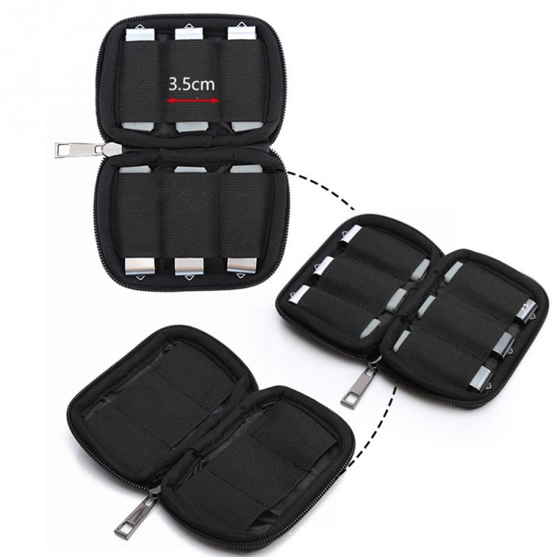 Storage Protective Case USB Durable Organizer Travel Flash Drives Zipper Portable Shockproof Holder Dustproof U Disk Bag