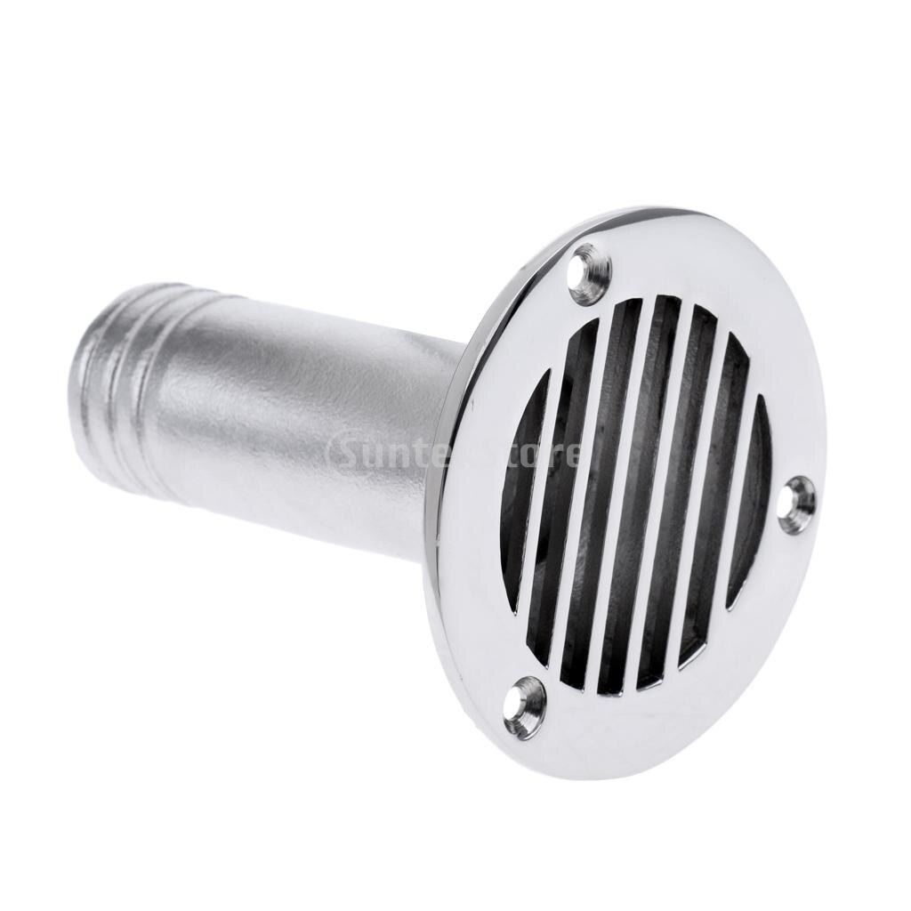 Heavy Duty Polished 316 Stainless Steel Boat Deck Drain Scupper For Marine Boat Yacht Dinghy Sailboat