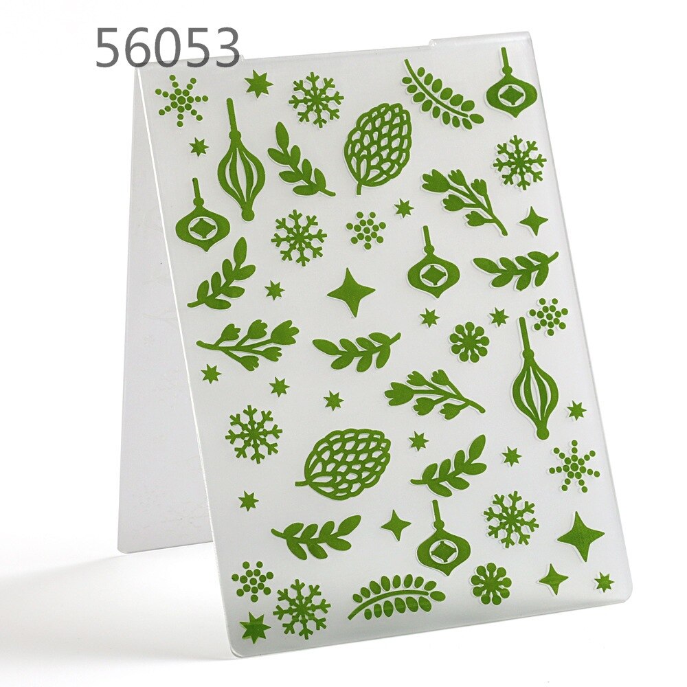 Embossing Folders Happy Birthday Tree Leaf Balloon Plastic Embossing Folder For Scrapbooking DIY Photo Album Card Making Craft