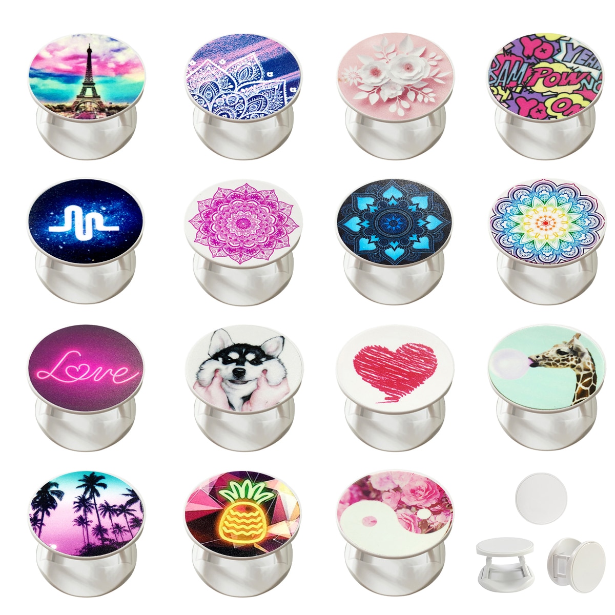 Popular Lovely Flower Phone Holder Support Smartphone Popping Phone Holder Pocket Socket Grip Stand for Phones and Tablets