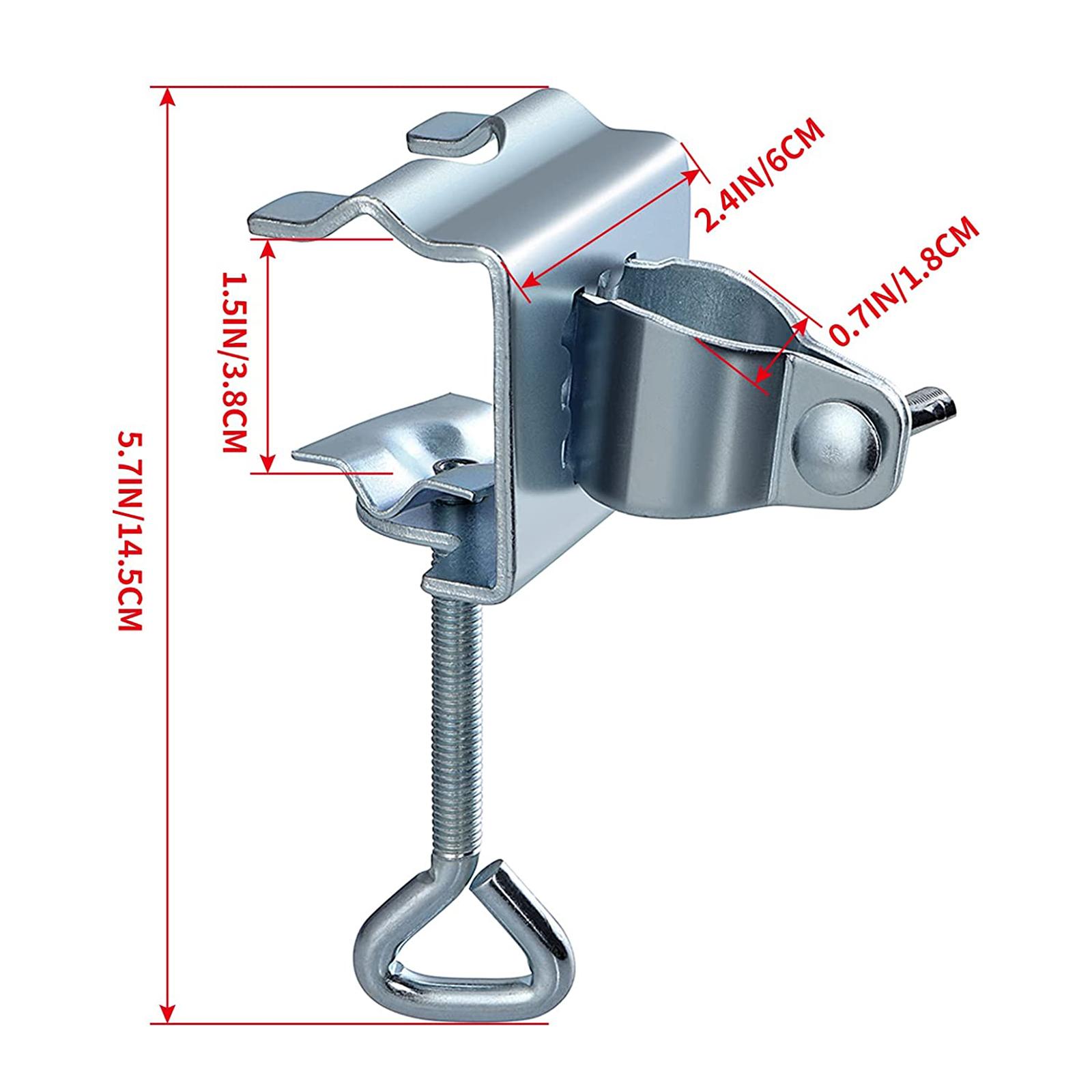 Pince à parapluie pour terrasse, camping, cour, clôture et jardin, support de parapluie, support de balcon