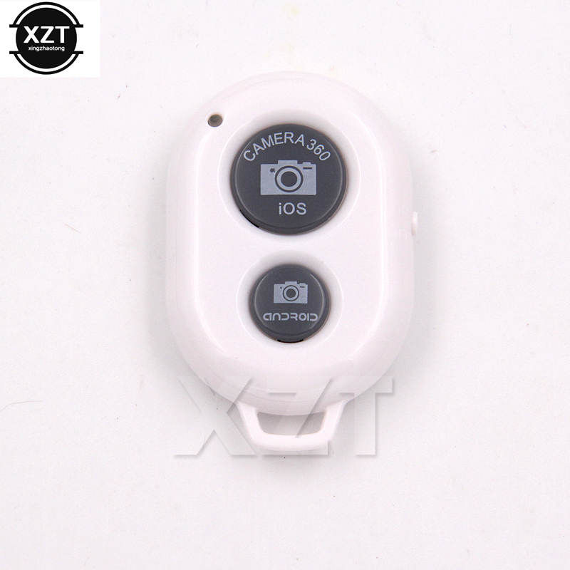 Bezprzewodowa zdalna migawka Bluetooth Telefon z aparatem Monopod Selfie Stick Shutter Samowyzwalacz Zdalne sterowanie dla IOS Android: WHITE