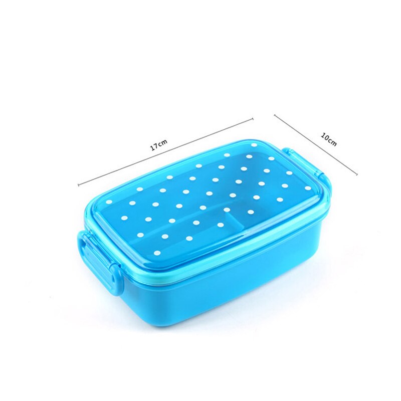 Dot Lunchbox Servies Servies Voedsel Container Bento Sushi Box Kid Baby Fruit Snack Draagbare Magnetron Lunchbox