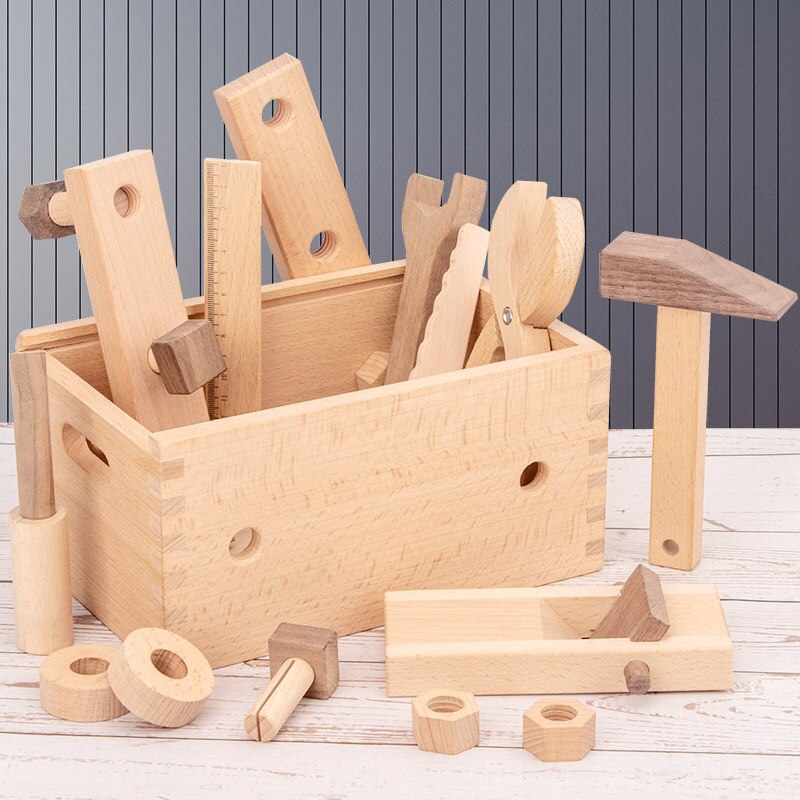 Kindermodel onderhoudsgereedschapskist baby reparatie demontage gereedschapskist speelhuis jongen speelt met 3-6 jaar oud